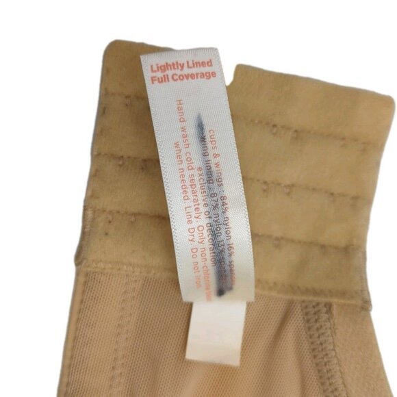 Cacique Lane Bryant Bra 44DDD Beige Lightly Lined Full Coverage Underwire Womens - Picture 10 of 10
